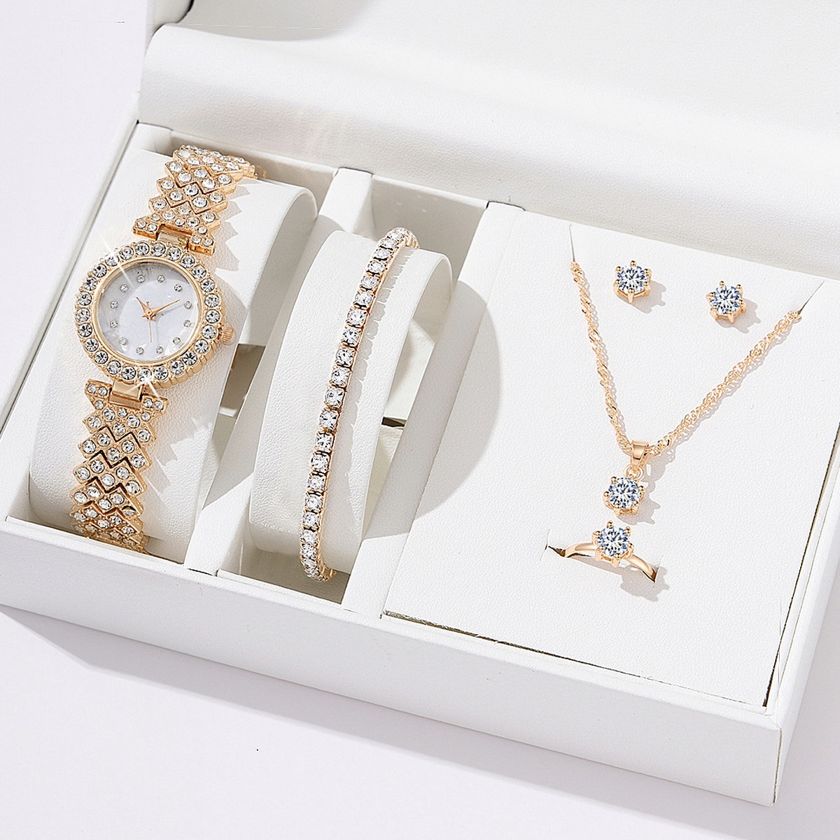 Diamond Women Watches Luxury Fashion Rhinestone Quartz Bracelet Wrist Watch For Women - Image 7