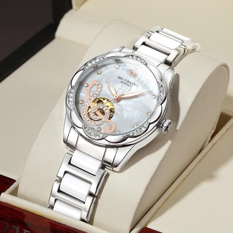 New Designer Mechanical Watches Women Luxury Top Brand Ceramic - Image 4