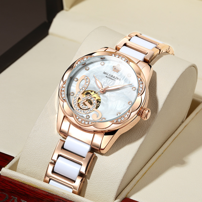 New Designer Mechanical Watches Women Luxury Top Brand Ceramic - Image 2