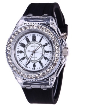LED Luminous Watches Geneva Women Quartz Watch Women Ladies Silicone Bracelet Watches - Image 10