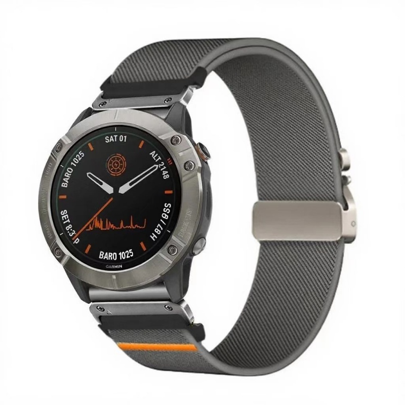 Elastic String Fabric Woven Men Watch Strap - Image 10