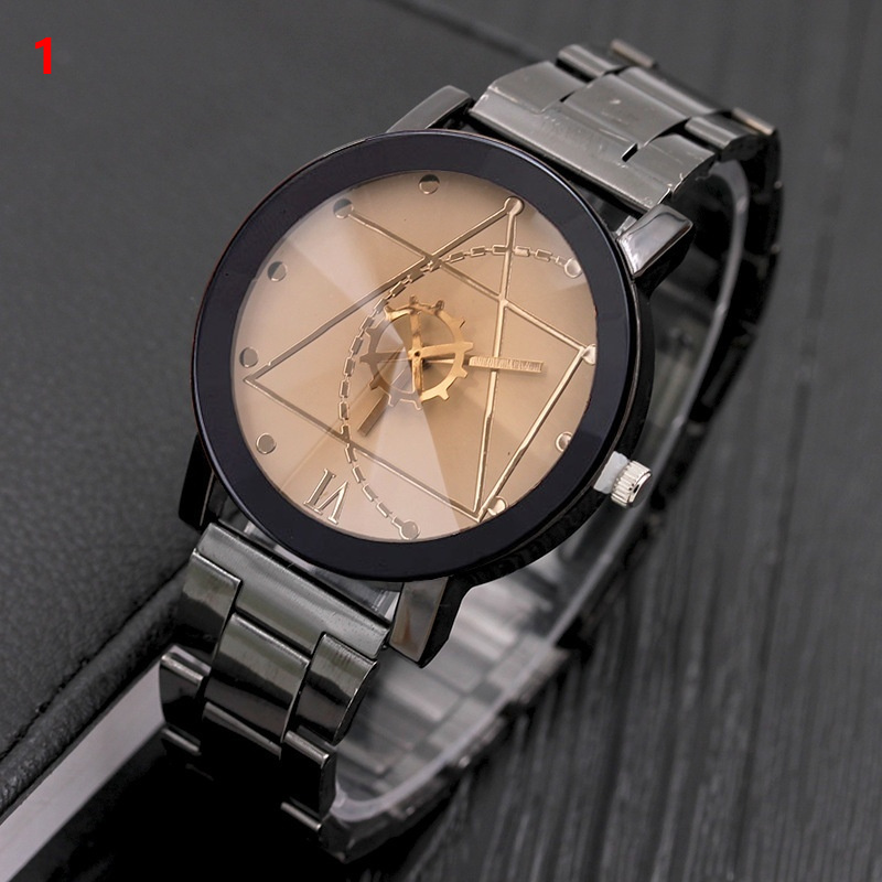 Fashion Gear Compass Turntable Steel Watch Men And Women Couple Watches - Image 5