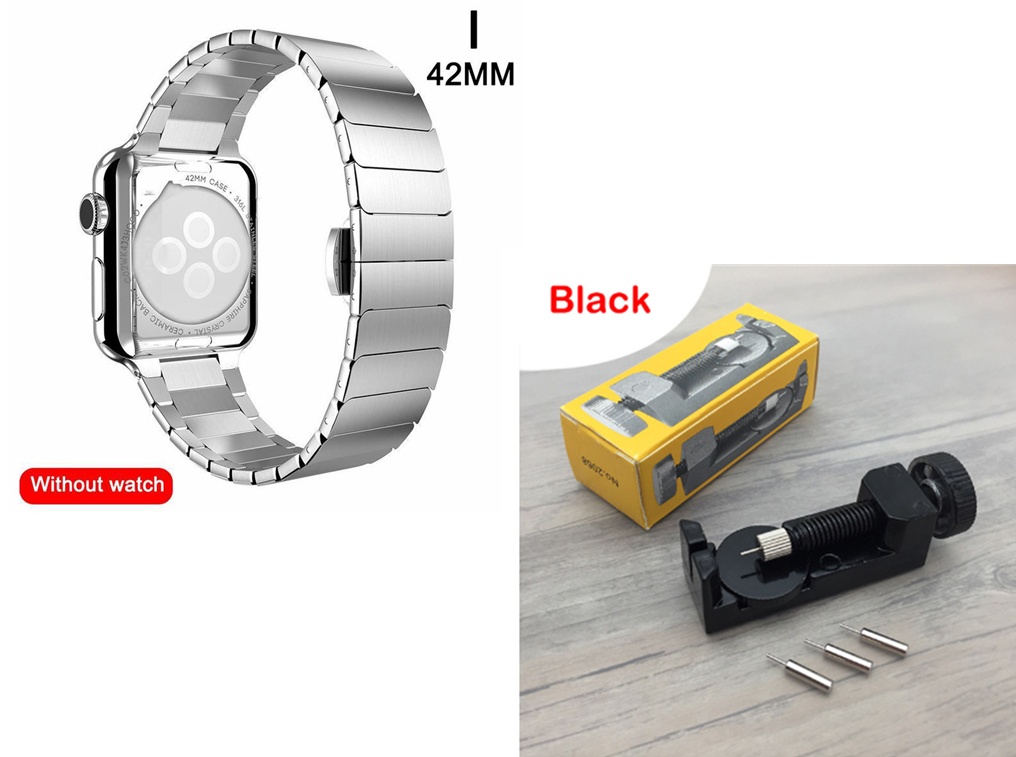 Metal Strap One Bead Butterfly Buckle - Image 2