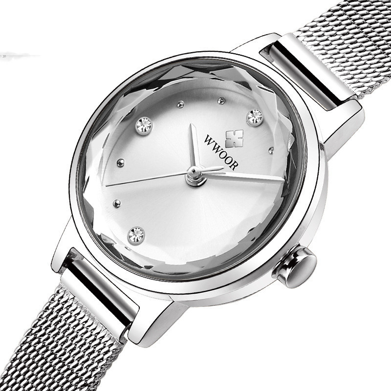 Fashion Simple Women's Quartz Watch Mesh Strap - Image 4
