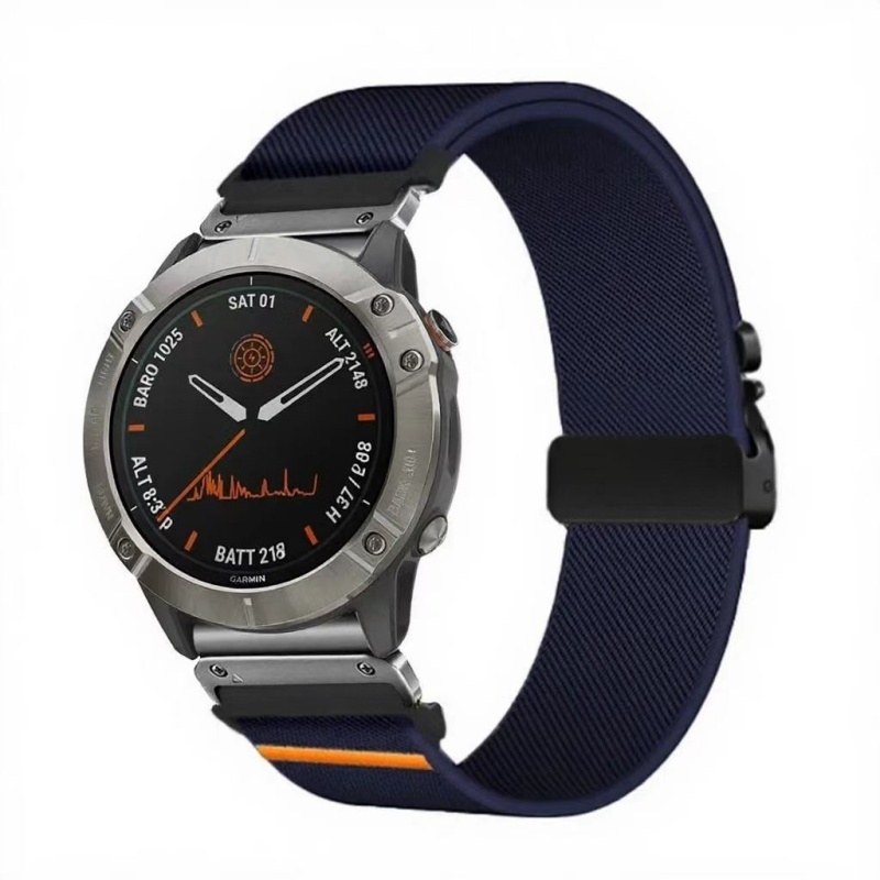 Elastic String Fabric Woven Men Watch Strap - Image 9