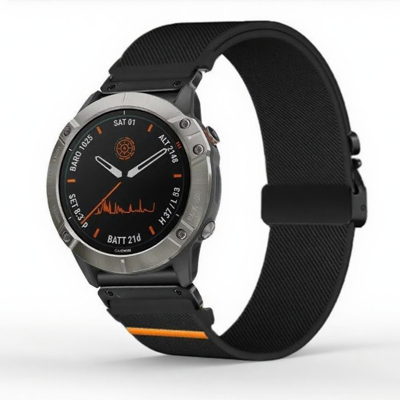 Elastic String Fabric Woven Men Watch Strap - Image 3